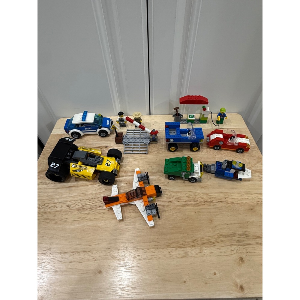 Bundle Lot of 6 LEGO Prebuilt Sets Cars Plane Trucks